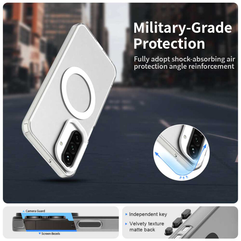 Husa Samsung Galaxy A26 5G Techsuit CandyCase MagSafe, alb