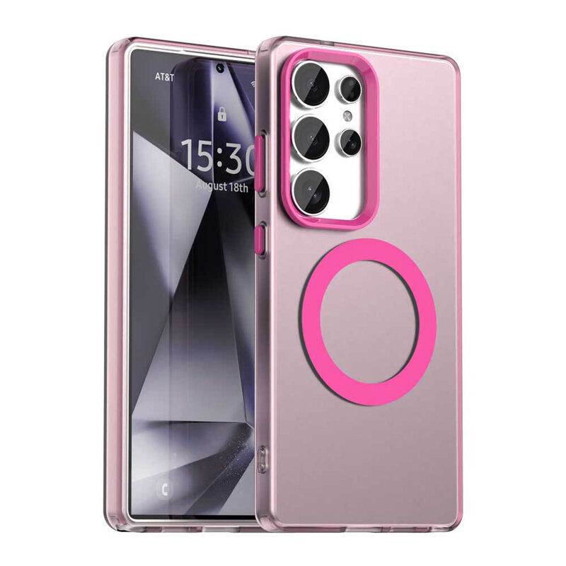 Husa Samsung Galaxy S25 Ultra Techsuit CandyCase MagSafe, roz