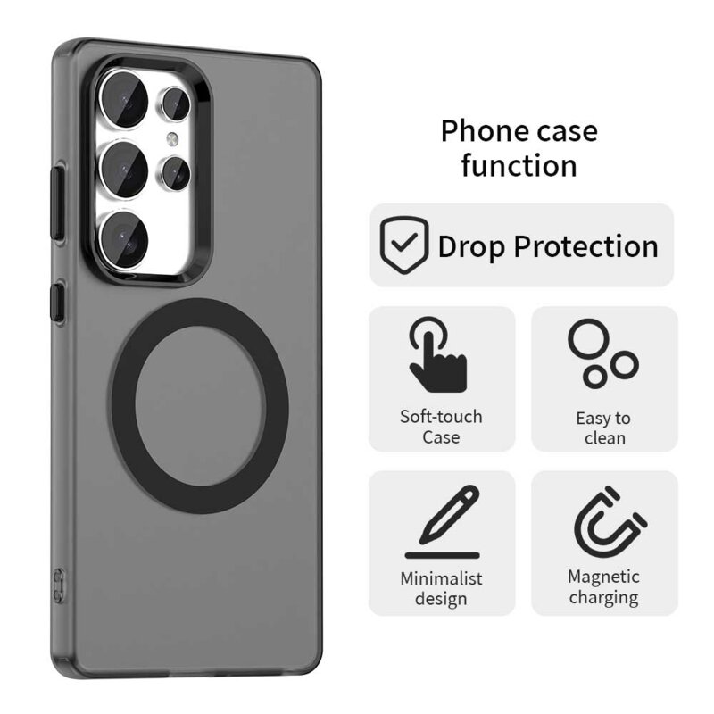 Husa Samsung Galaxy S25 Ultra Techsuit CandyCase MagSafe, negru