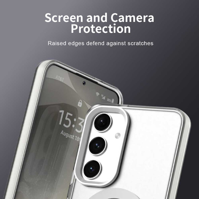 Husa Samsung Galaxy S24 Techsuit CandyCase MagSafe, alb