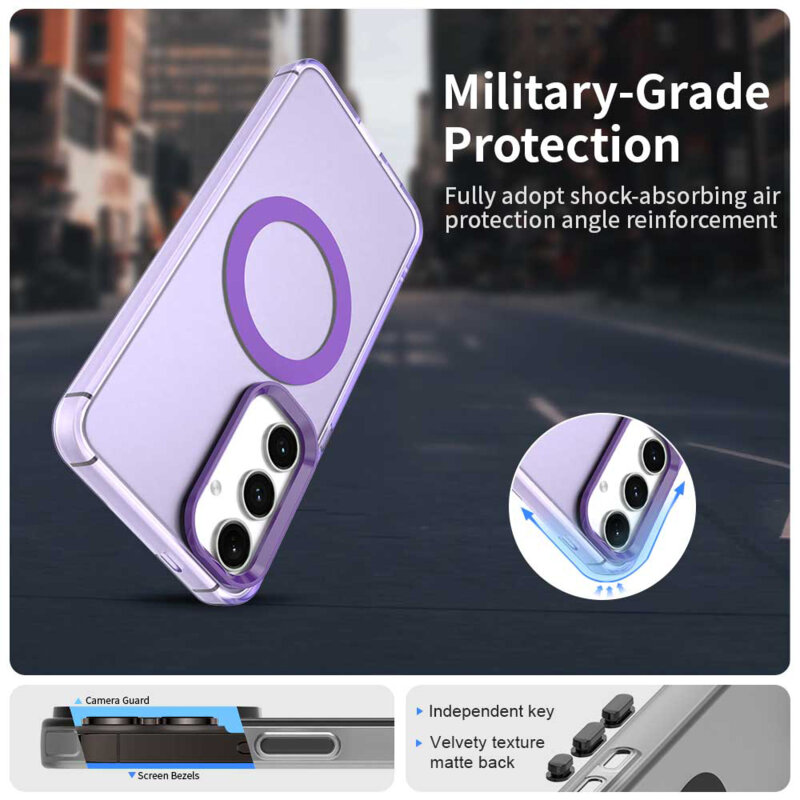 Husa Samsung Galaxy S24 Plus Techsuit CandyCase MagSafe, mov