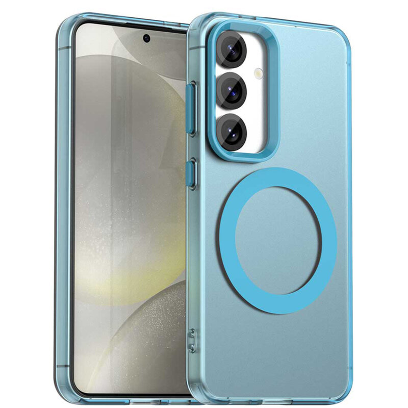 Husa Samsung Galaxy S24 Plus Techsuit CandyCase MagSafe, albastru