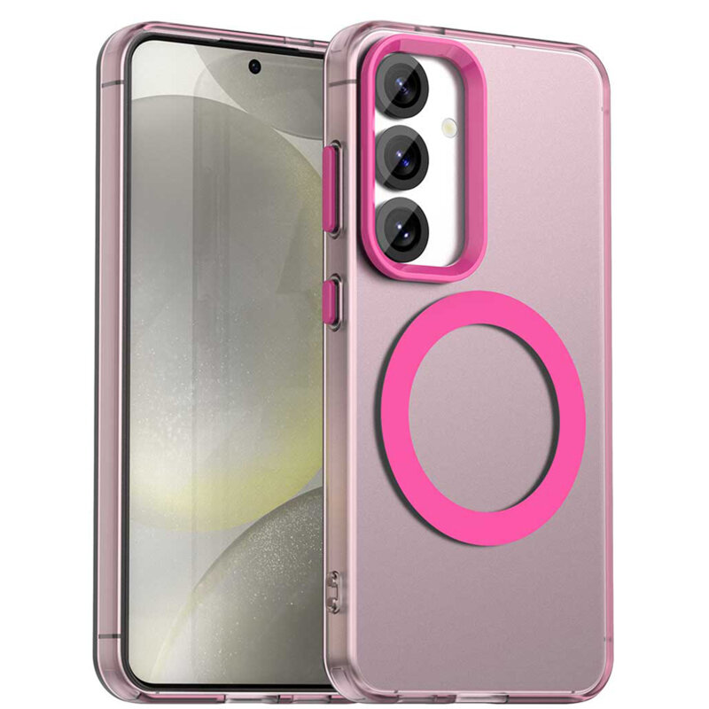 Husa Samsung Galaxy S24 Plus Techsuit CandyCase MagSafe, roz