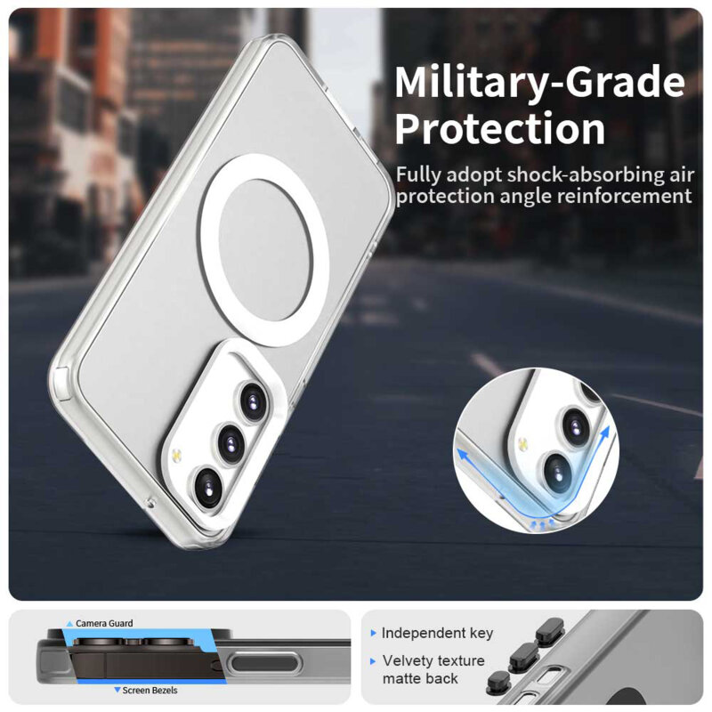 Husa Samsung Galaxy S23 Techsuit CandyCase MagSafe, alb