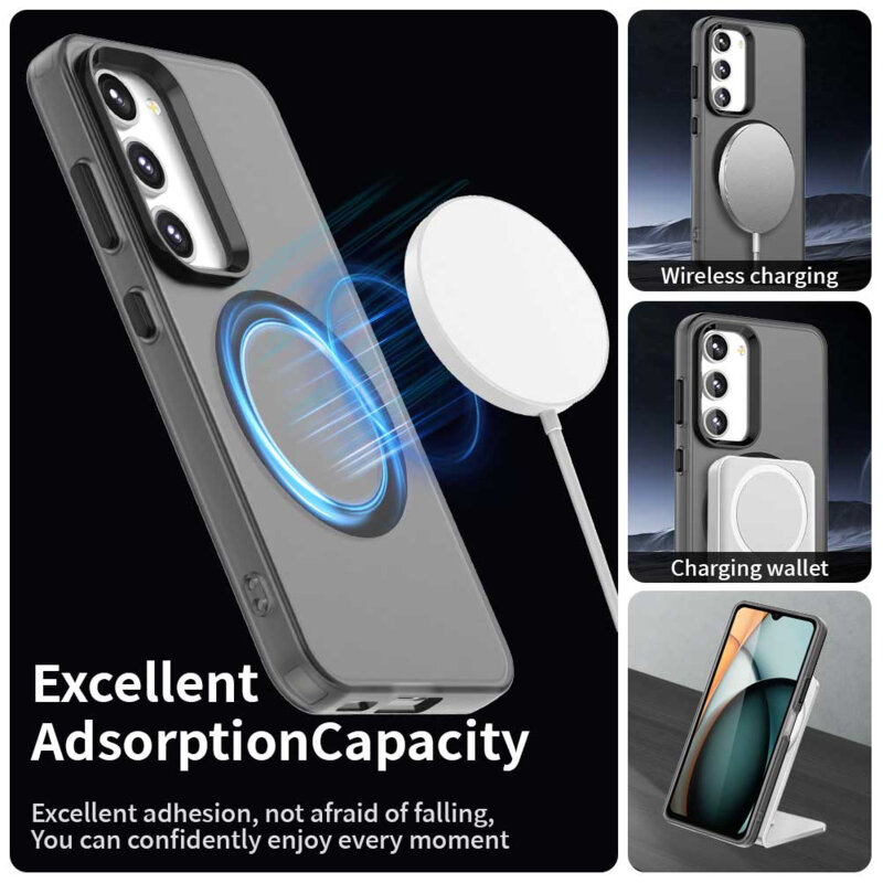 Husa Samsung Galaxy S23 Plus Techsuit CandyCase MagSafe, negru