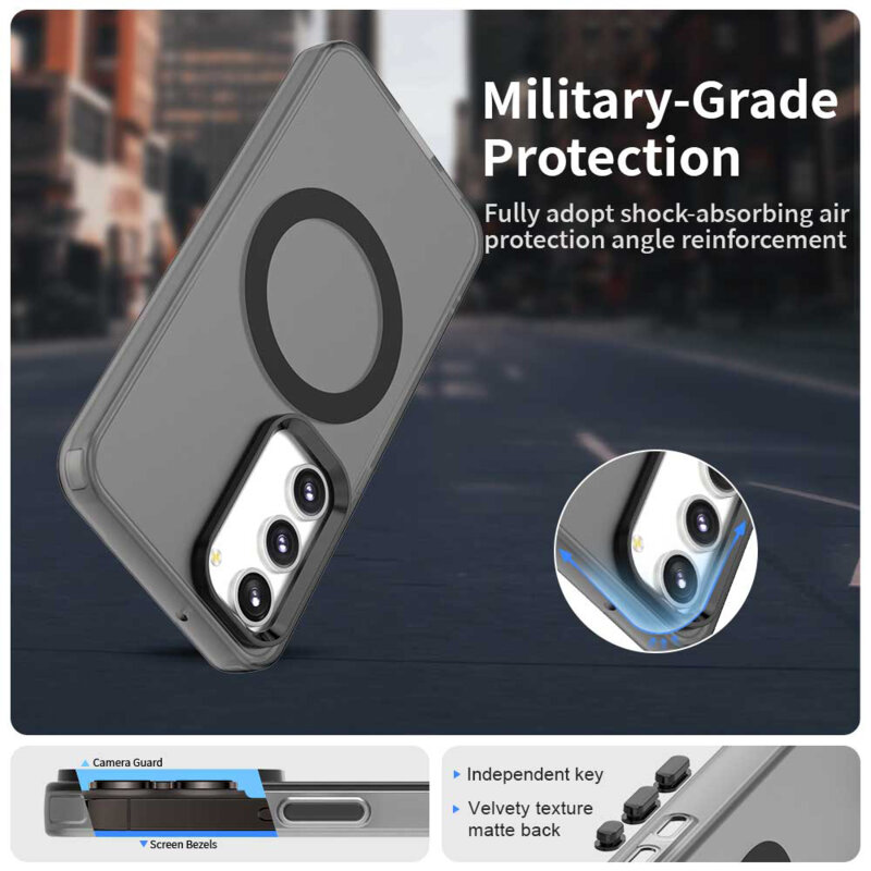 Husa Samsung Galaxy S23 Plus Techsuit CandyCase MagSafe, negru