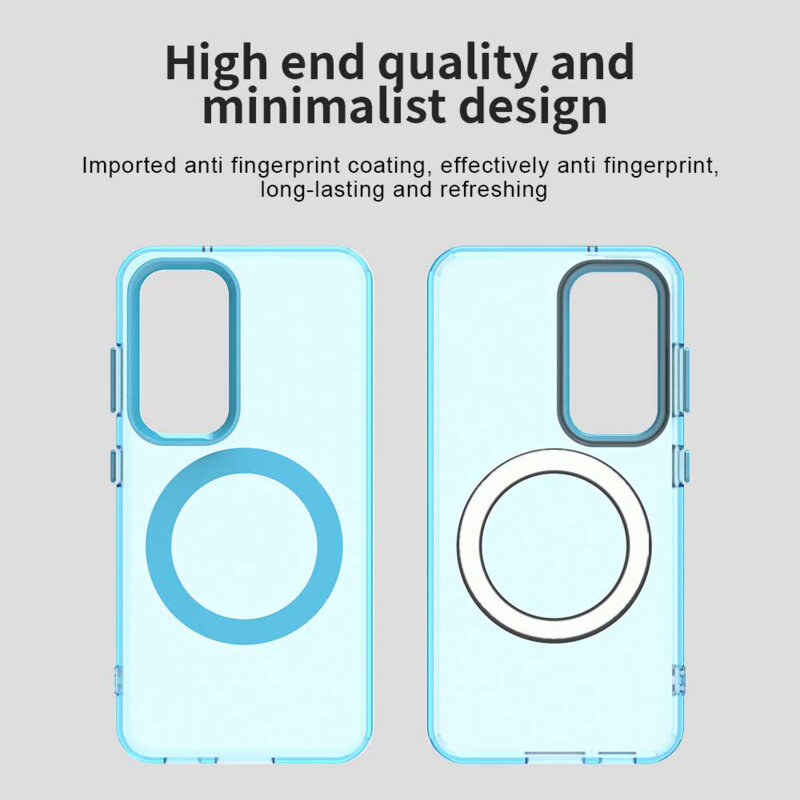 Husa Samsung Galaxy S23 Plus Techsuit CandyCase MagSafe, albastru