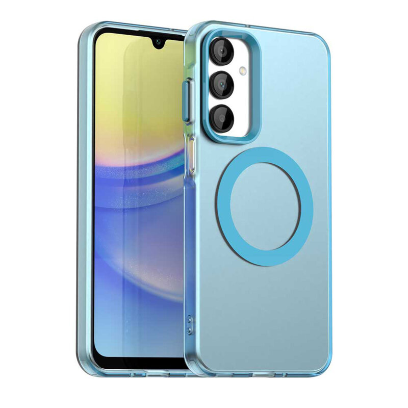 Husa Samsung Galaxy A16 4G Techsuit CandyCase MagSafe, albastru
