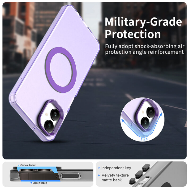 Husa Samsung Galaxy A06 Techsuit CandyCase MagSafe, mov