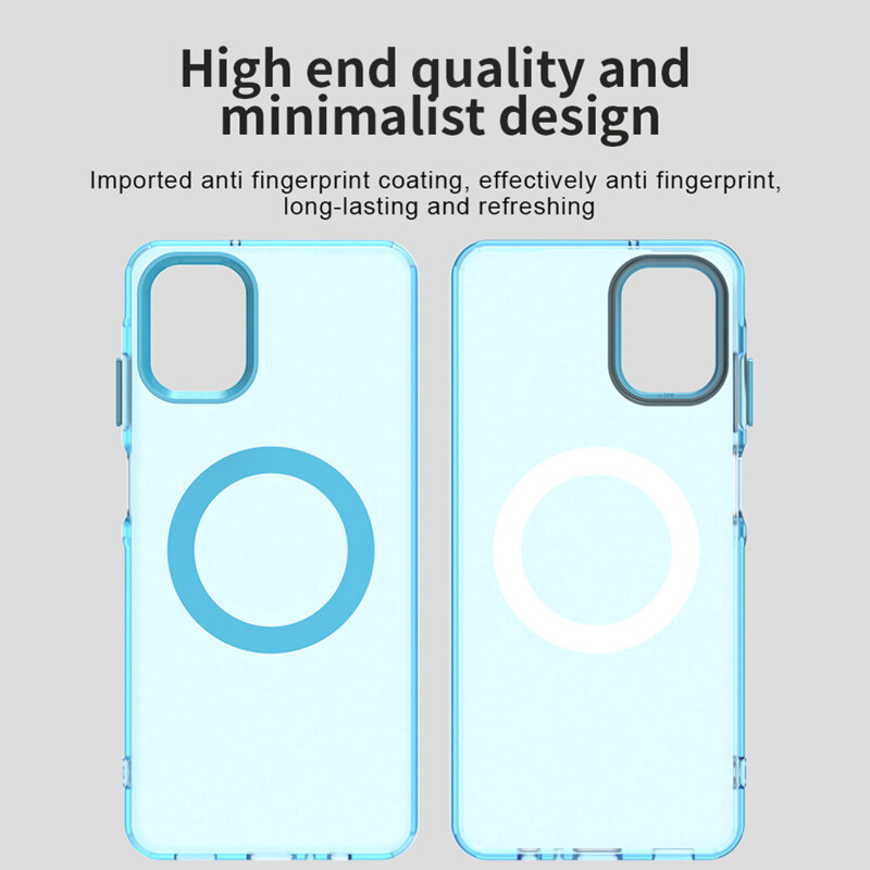 Husa Samsung Galaxy A06 Techsuit CandyCase MagSafe, albastru