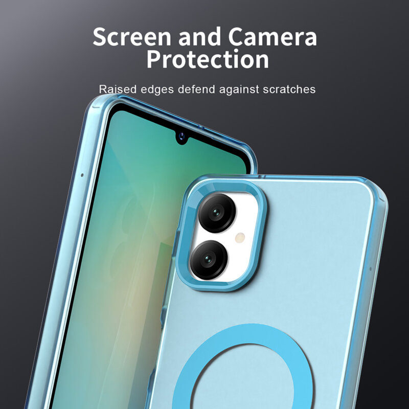 Husa Samsung Galaxy A06 Techsuit CandyCase MagSafe, albastru