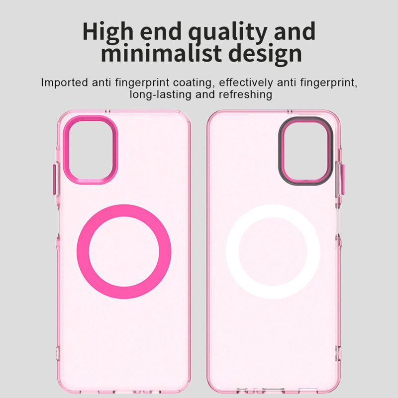Husa Samsung Galaxy A06 Techsuit CandyCase MagSafe, roz