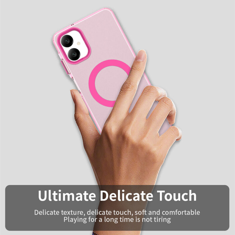 Husa Samsung Galaxy A06 Techsuit CandyCase MagSafe, roz