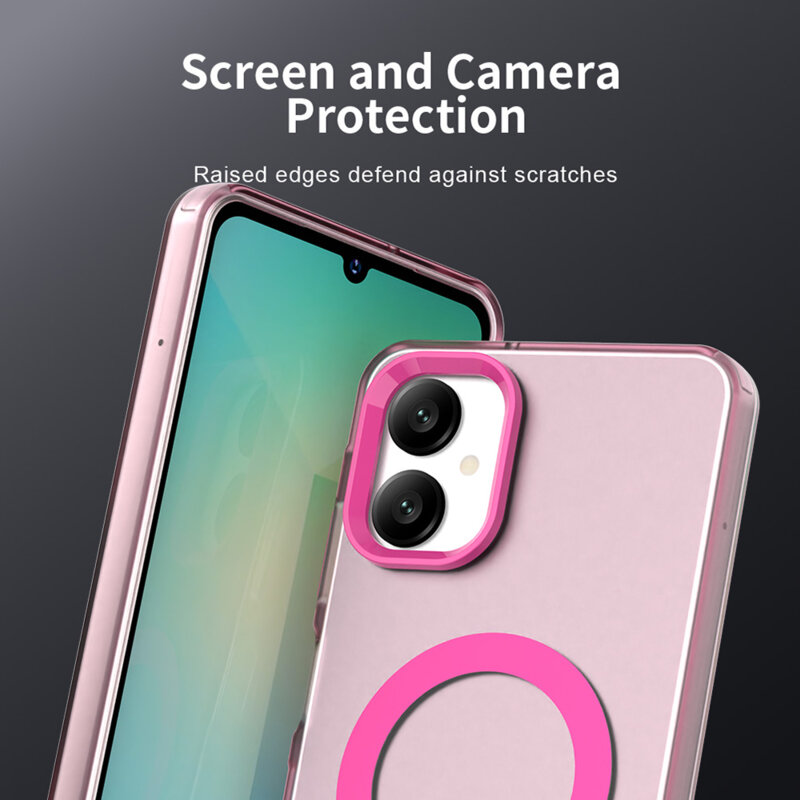 Husa Samsung Galaxy A06 Techsuit CandyCase MagSafe, roz