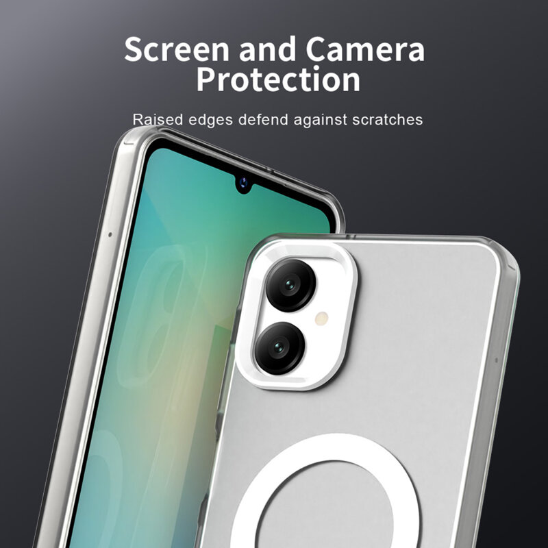 Husa Samsung Galaxy A06 Techsuit CandyCase MagSafe, alb