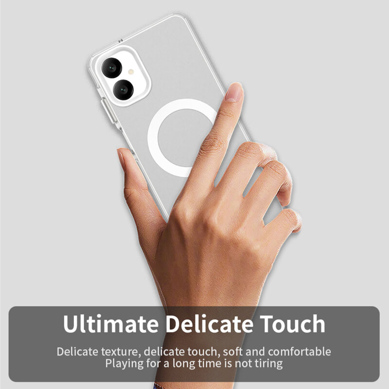 Husa Samsung Galaxy A06 Techsuit CandyCase MagSafe, alb