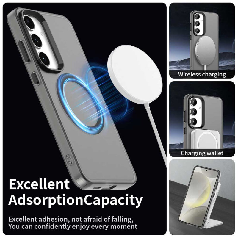 Husa Samsung Galaxy S24 FE Techsuit CandyCase MagSafe, negru