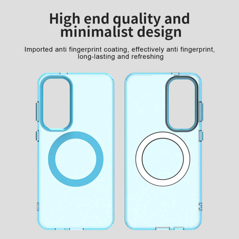 Husa Samsung Galaxy S23 FE Techsuit CandyCase MagSafe, albastru