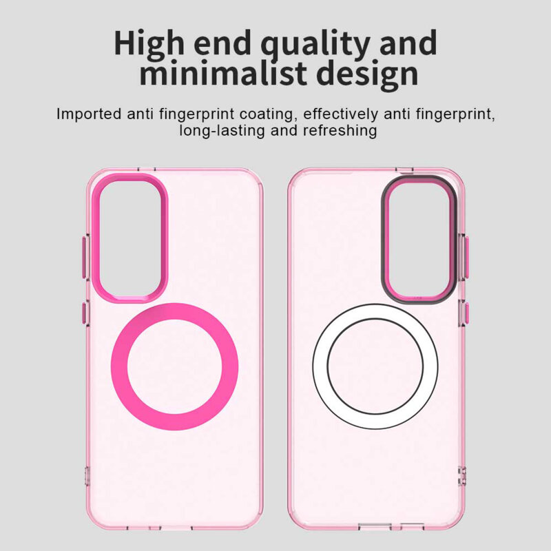 Husa Samsung Galaxy S23 FE Techsuit CandyCase MagSafe, roz