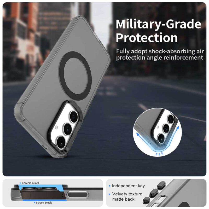 Husa Samsung Galaxy S23 FE Techsuit CandyCase MagSafe, negru