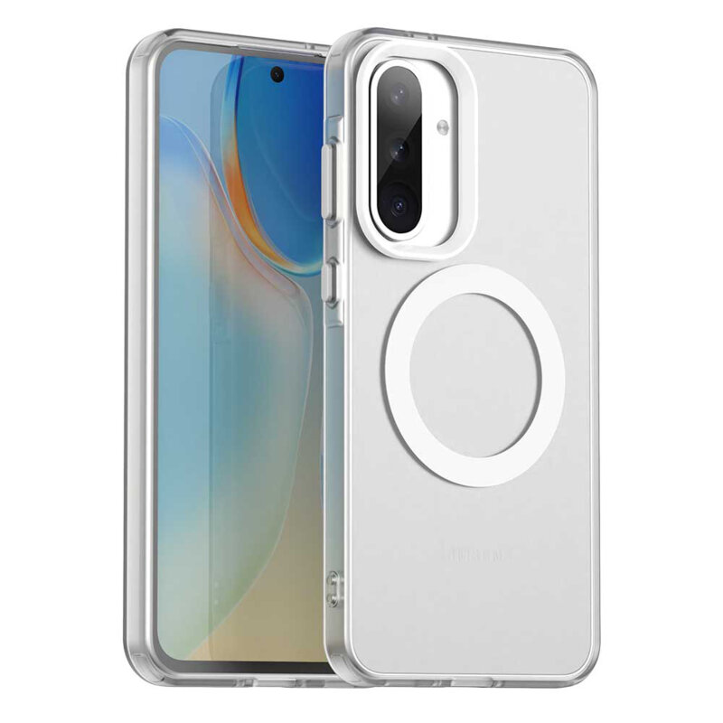 Husa Samsung Galaxy A56 5G Techsuit CandyCase MagSafe, alb