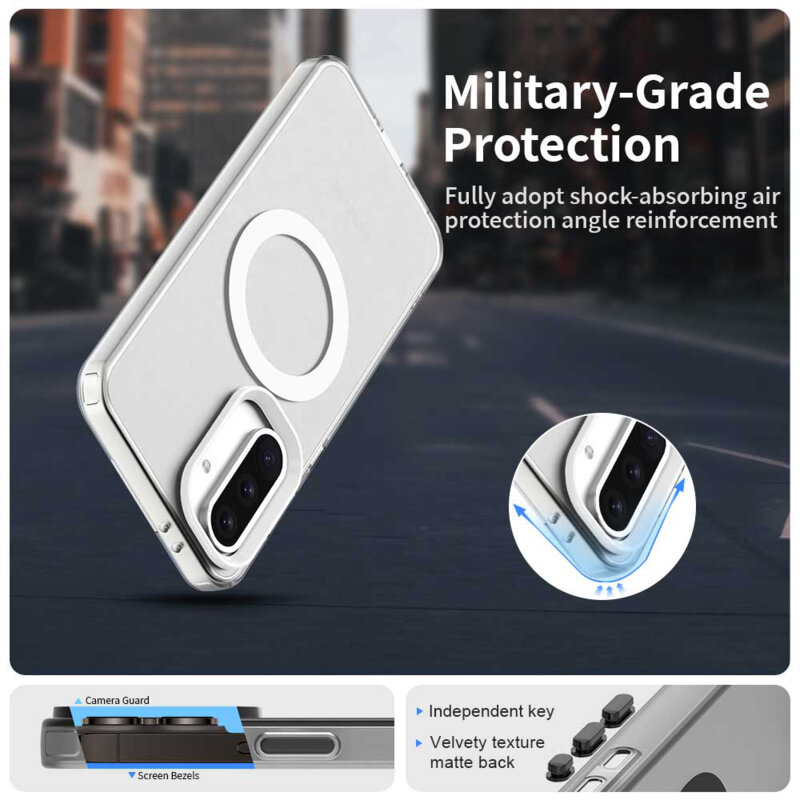 Husa Samsung Galaxy A56 5G Techsuit CandyCase MagSafe, alb