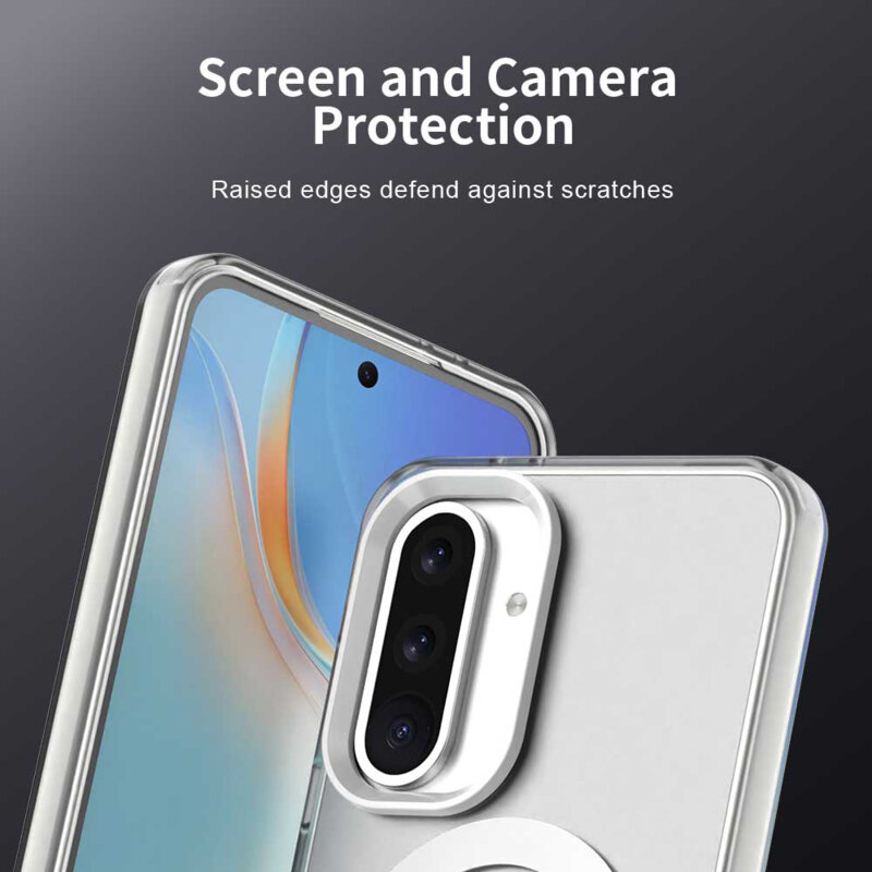 Husa Samsung Galaxy A56 5G Techsuit CandyCase MagSafe, alb