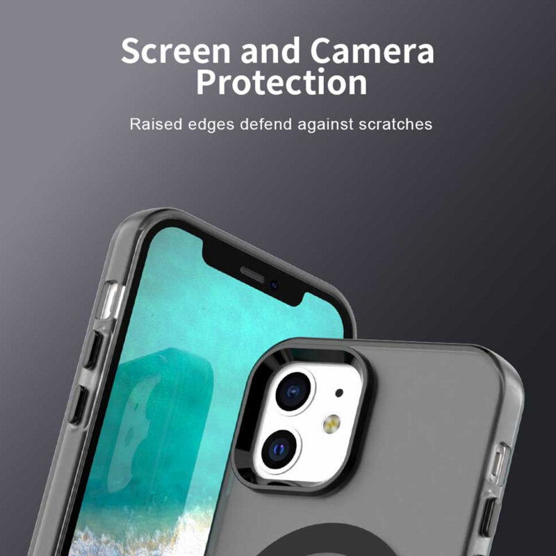 Husa iPhone 12 Pro Techsuit CandyCase MagSafe, negru
