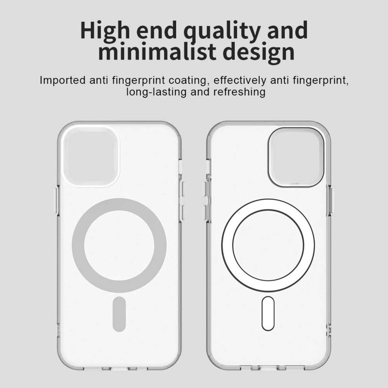 Husa iPhone 12 Techsuit CandyCase MagSafe, alb