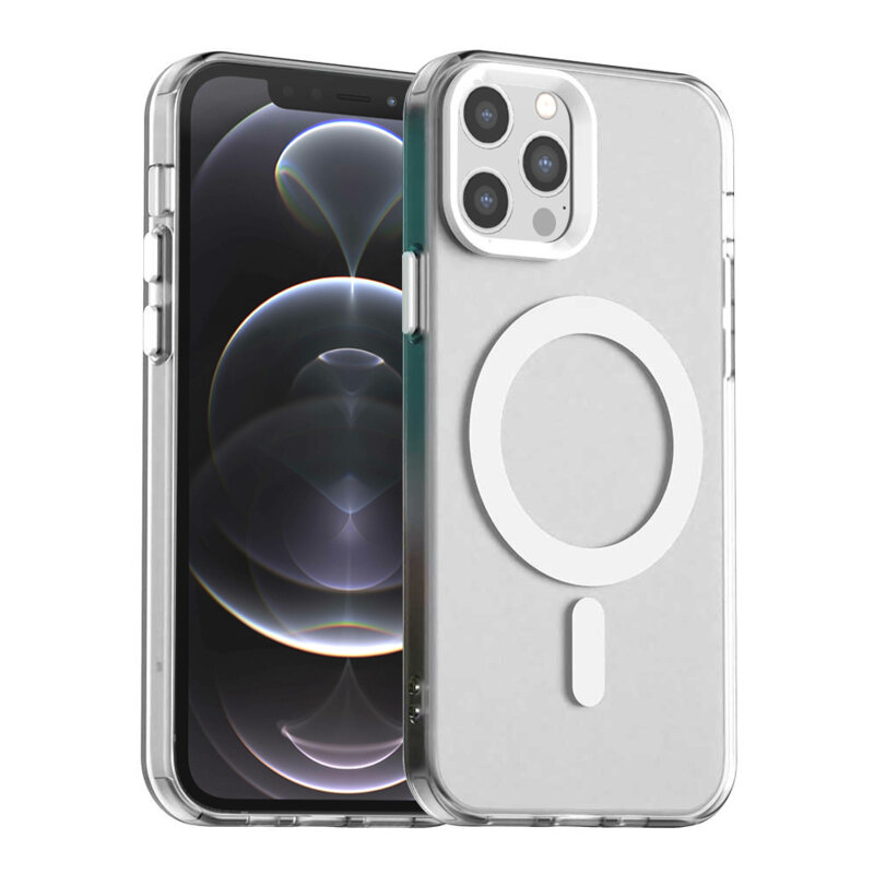 Husa iPhone 12 Pro Techsuit CandyCase MagSafe, alb