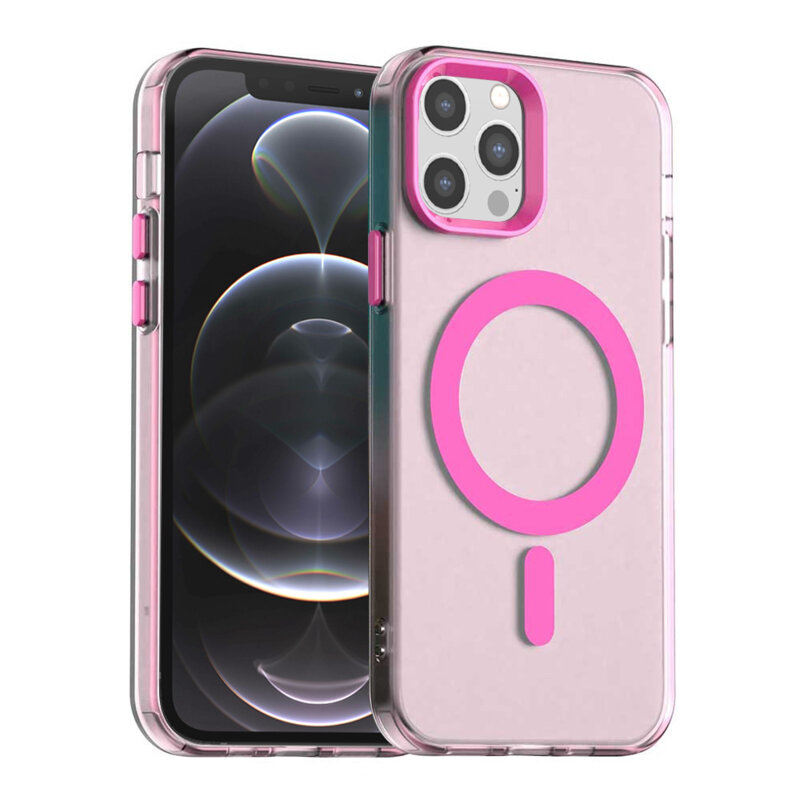 Husa iPhone 12 Pro Techsuit CandyCase MagSafe, roz