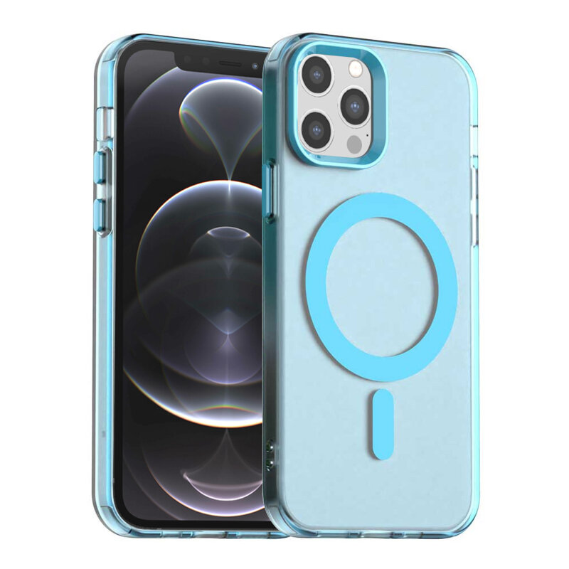 Husa iPhone 12 Pro Techsuit CandyCase MagSafe, albastru