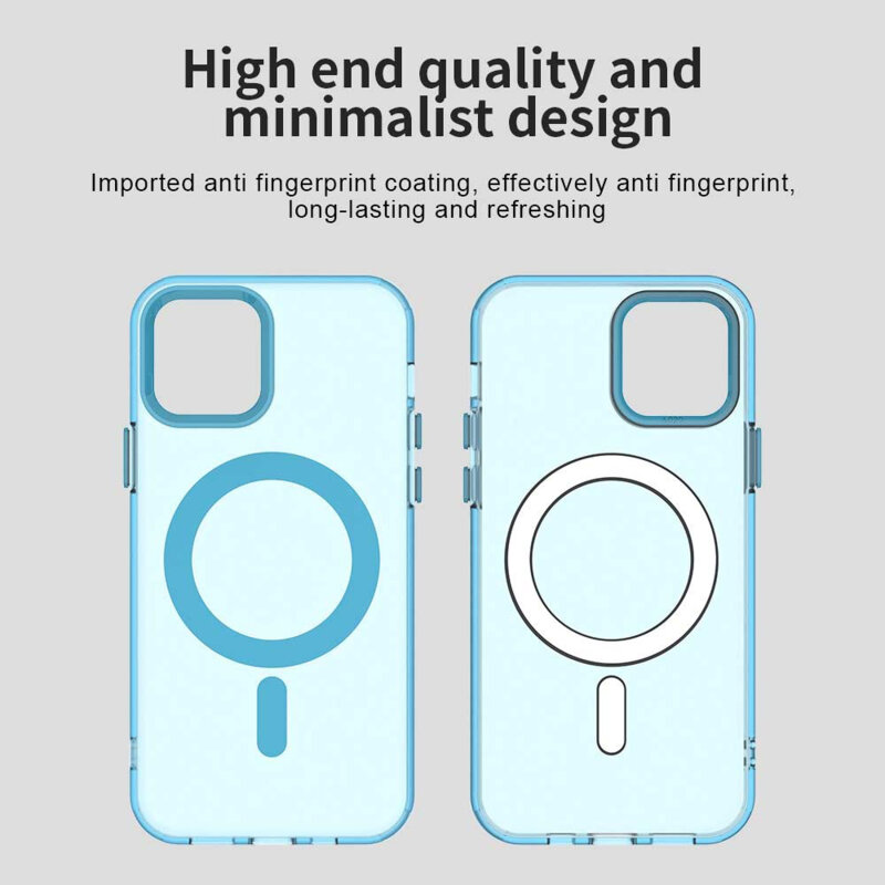 Husa iPhone 12 Pro Techsuit CandyCase MagSafe, albastru