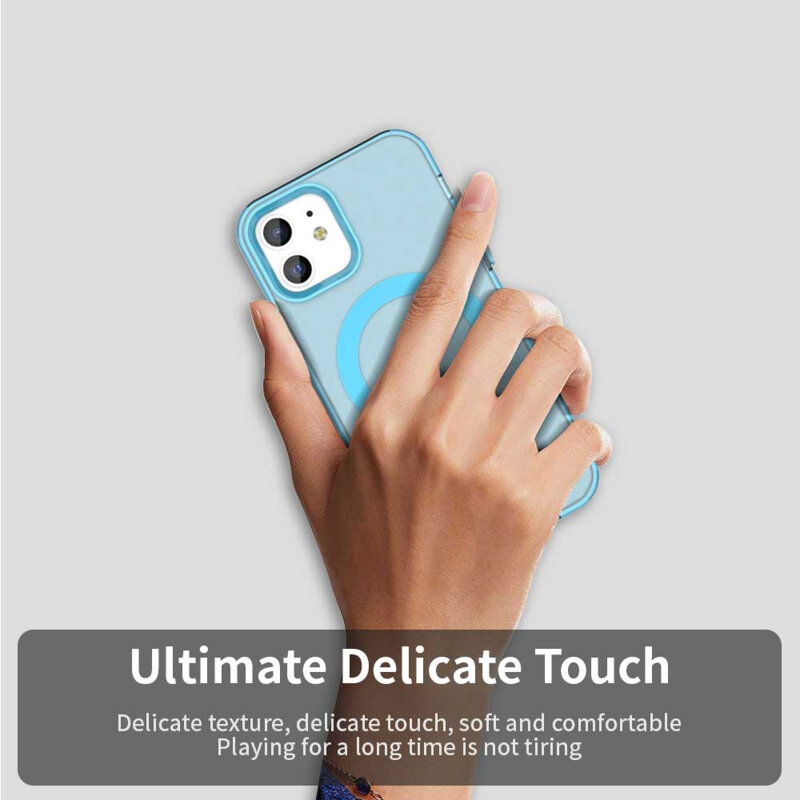 Husa iPhone 12 Pro Techsuit CandyCase MagSafe, albastru