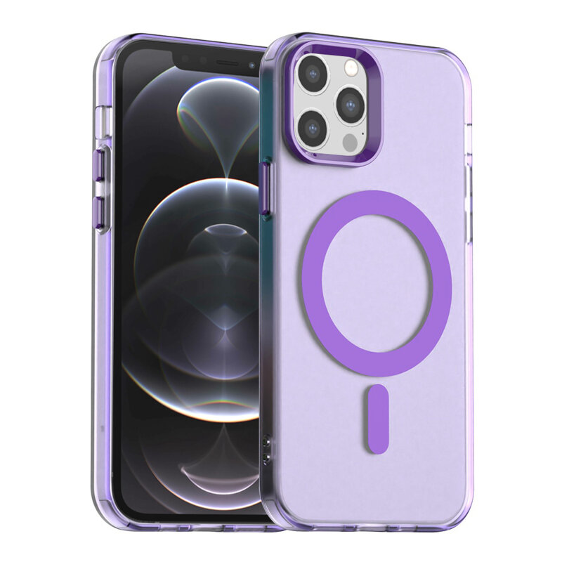 Husa iPhone 12 Pro Techsuit CandyCase MagSafe, mov