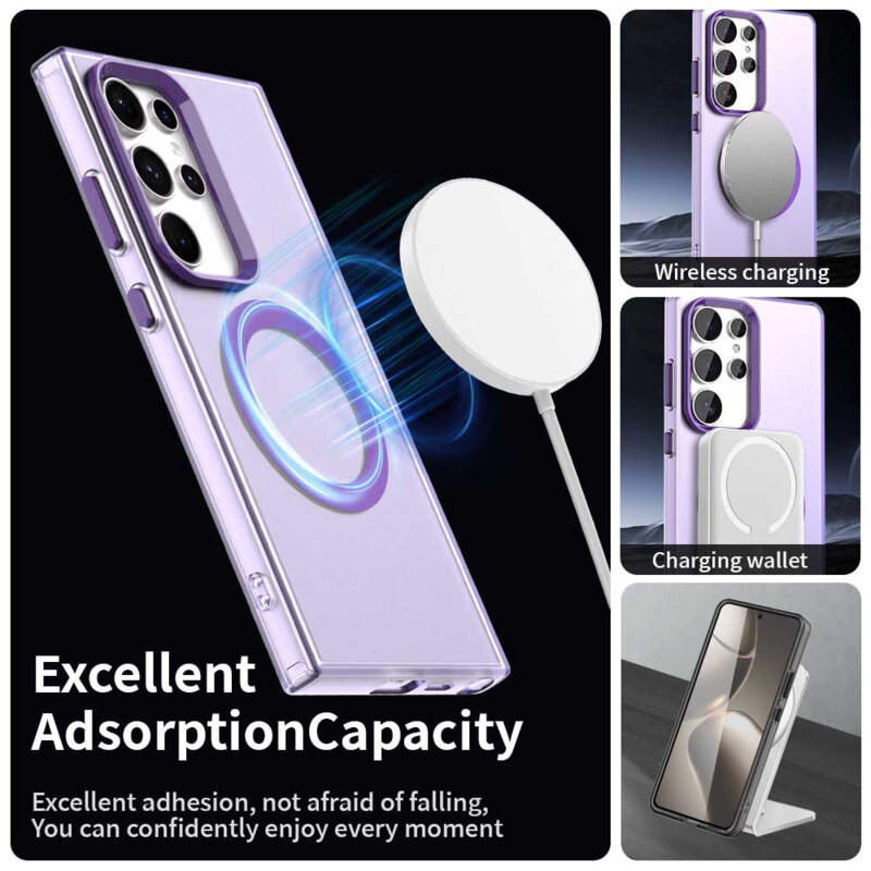 Husa Samsung Galaxy S23 Ultra Techsuit CandyCase MagSafe, mov