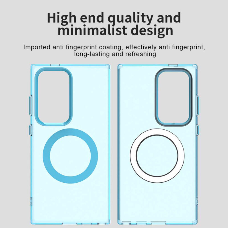 Husa Samsung Galaxy S23 Ultra Techsuit CandyCase MagSafe, albastru