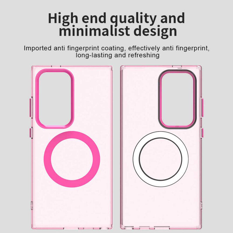Husa Samsung Galaxy S23 Ultra Techsuit CandyCase MagSafe, roz