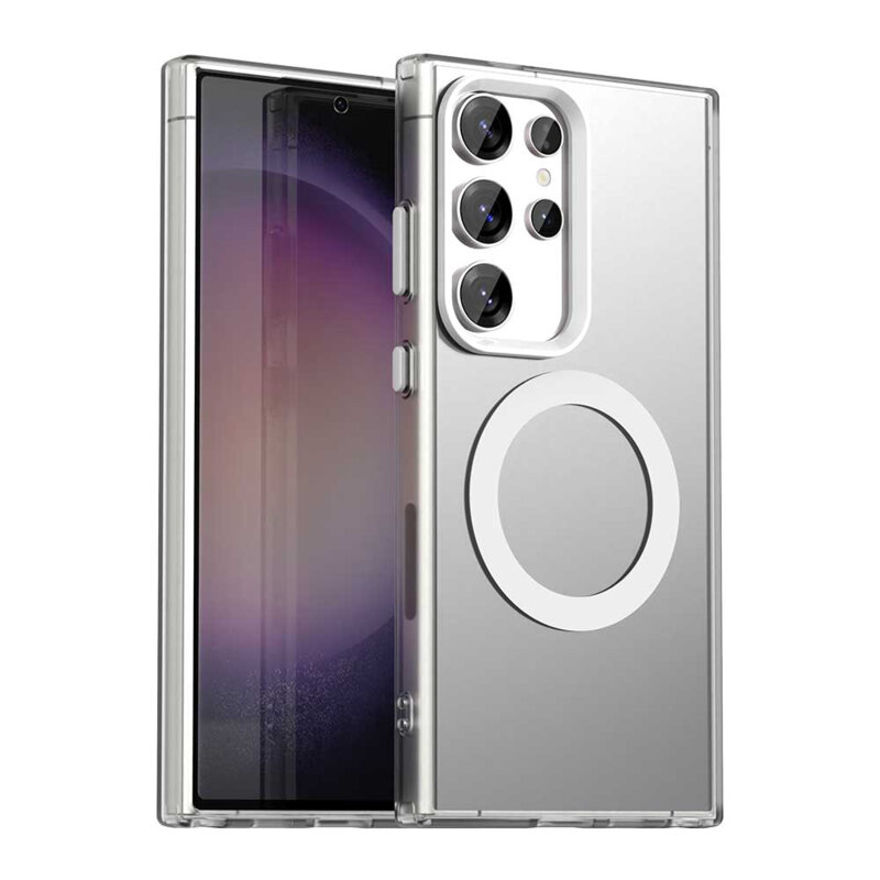 Husa Samsung Galaxy S23 Ultra Techsuit CandyCase MagSafe, alb