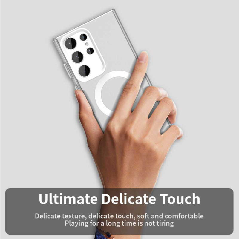 Husa Samsung Galaxy S23 Ultra Techsuit CandyCase MagSafe, alb