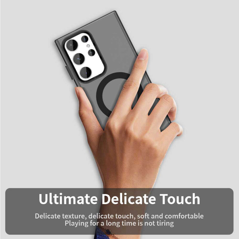 Husa Samsung Galaxy S23 Ultra Techsuit CandyCase MagSafe, negru