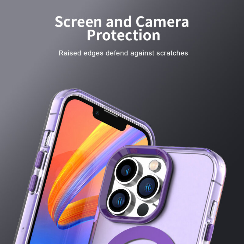 Husa iPhone 12 Pro Max Techsuit CandyCase MagSafe, mov