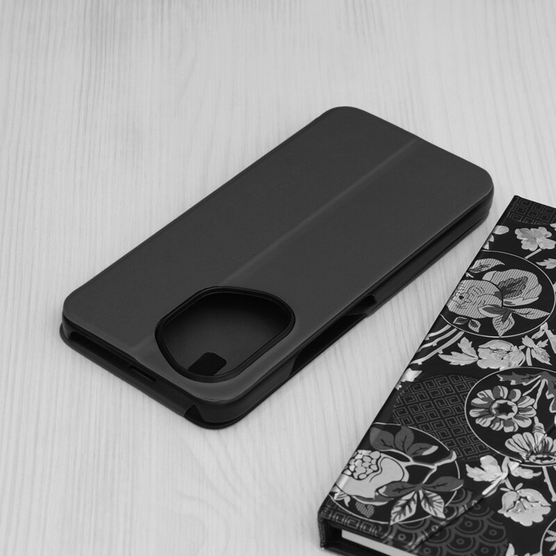 Husa Honor 400 Eco Leather View flip tip carte, negru