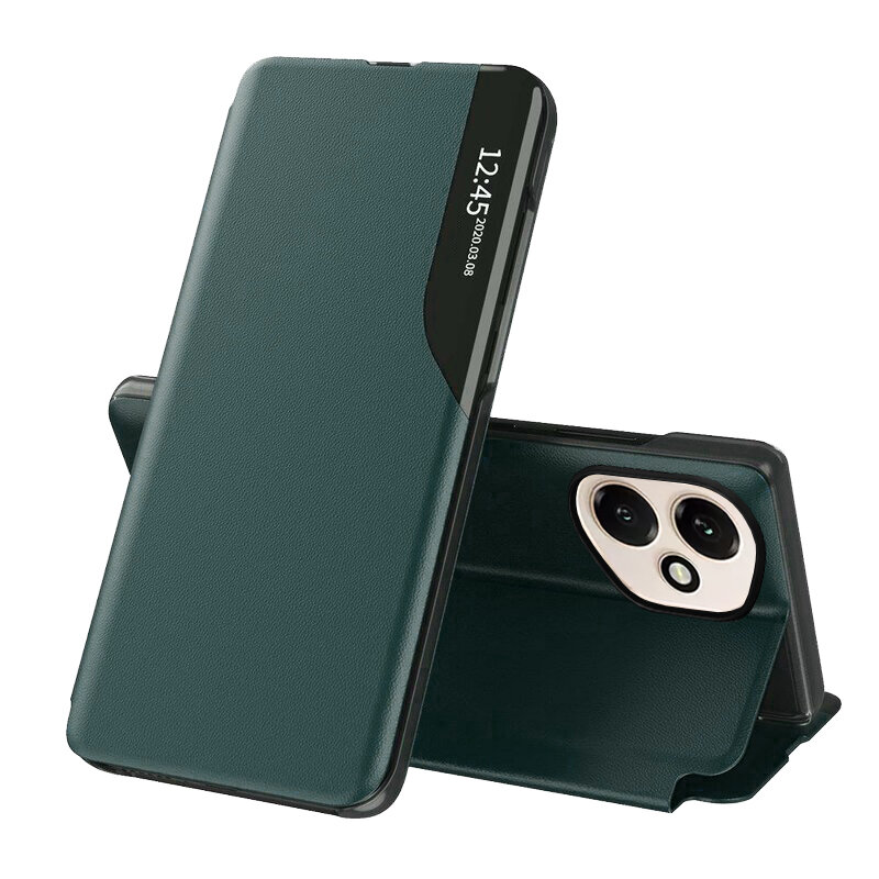 Husa Honor 400 Eco Leather View flip tip carte, verde