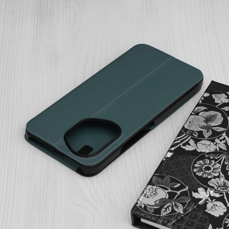 Husa Honor 400 Eco Leather View flip tip carte, verde