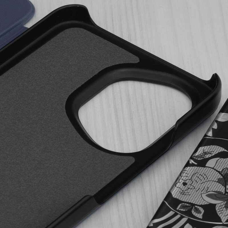 Husa Honor 400 Eco Leather View flip tip carte, albastru