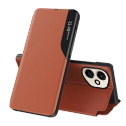 Husa Honor 400 Eco Leather View flip tip carte, portocaliu