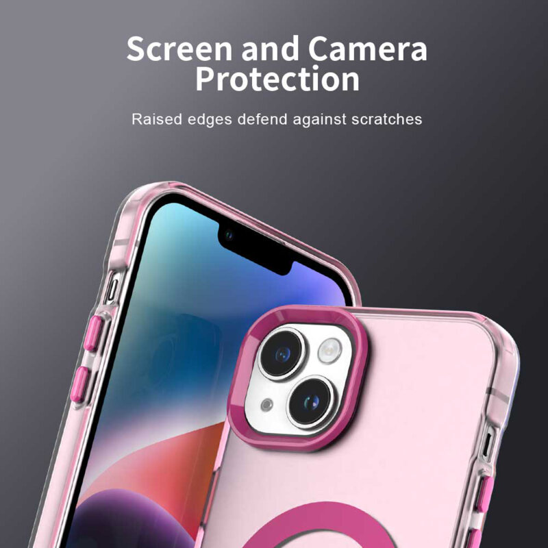 Husa iPhone 13 Techsuit CandyCase MagSafe, roz