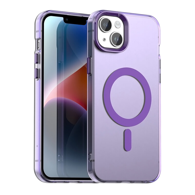 Husa iPhone 13 Techsuit CandyCase MagSafe, mov