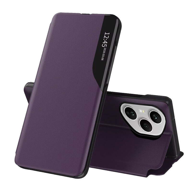 Husa Honor 400 Pro Eco Leather View flip tip carte, mov